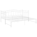 sengestel til udtræksseng 90x200 cm metal hvid