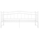 sengestel til udtræksseng 90x200 cm metal hvid