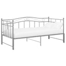 sengestel til udtræksseng 90x200 cm metal grå