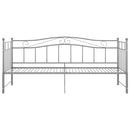 sengestel til udtræksseng 90x200 cm metal grå