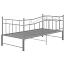 sengestel til udtræksseng 90x200 cm metal grå