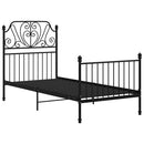 sengestel 90x200 cm metal sort