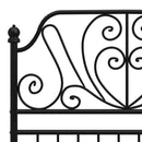 sengestel 90x200 cm metal sort