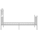 sengestel 90x200 cm metal hvid