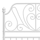 sengestel 90x200 cm metal hvid