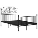 sengestel 120x200 cm metal sort
