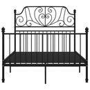 sengestel 120x200 cm metal sort