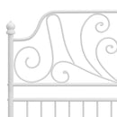 sengestel 120x200 cm metal hvid