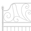 sengestel 120x200 cm metal hvid