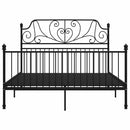 sengestel 140x200 cm metal sort
