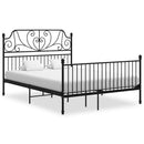 sengestel 160x200 cm metal sort