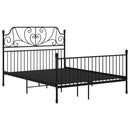 sengestel 160x200 cm metal sort