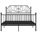 sengestel 160x200 cm metal sort