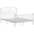 sengestel 160x200 cm metal hvid