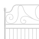 sengestel 180x200 cm metal hvid