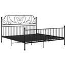 sengestel 200x200 cm metal sort