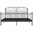 sengestel 200x200 cm metal sort