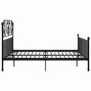 sengestel 200x200 cm metal sort