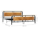 sengestel 200x200 cm metal
