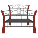 sengeramme 90x200 cm metal sort