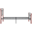 sengeramme 90x200 cm metal sort