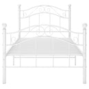 sengestel 90x200 cm metal hvid