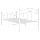 sengestel 90x200 cm metal hvid