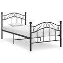 sengestel 100x200 cm metal sort