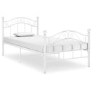 sengestel 100x200 cm metal hvid
