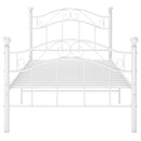 sengestel 100x200 cm metal hvid