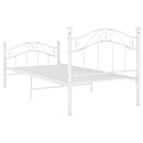 sengestel 100x200 cm metal hvid