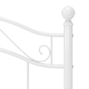sengestel 100x200 cm metal hvid