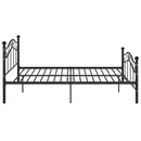 sengestel 120x200 cm metal sort