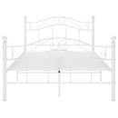 sengestel 120x200 cm metal hvid