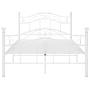 sengestel 120x200 cm metal hvid