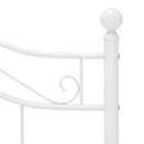 sengestel 120x200 cm metal hvid