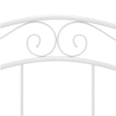sengestel 120x200 cm metal hvid