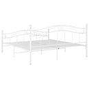 sengestel 140x200 cm metal hvid