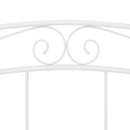 sengestel 140x200 cm metal hvid