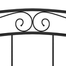 sengestel sort metal 160 x 200 cm