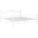 sengestel 160x200 cm metal hvid