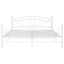 sengestel 160x200 cm metal hvid