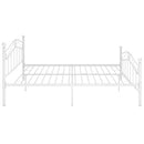 sengestel 160x200 cm metal hvid