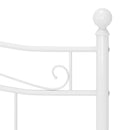 sengestel 160x200 cm metal hvid