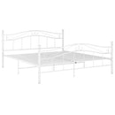 sengestel 180x200 cm metal hvid