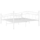 sengestel 180x200 cm metal hvid