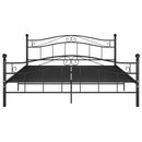 sengestel 200x200 cm metal sort