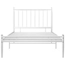sengestel 90x200 cm metal hvid