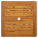 foldbart havebord 60x60x75 cm massivt akacietræ