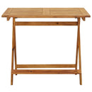 foldbart havebord 90x90x75 cm massivt akacietræ